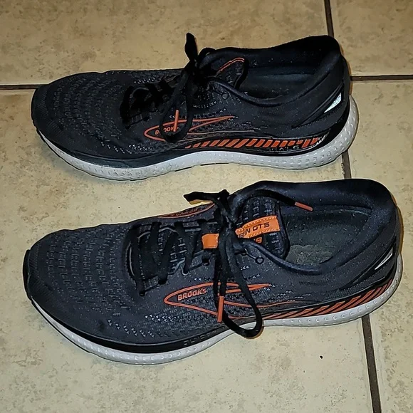Brooks glycerin gts 19 mens sneakers lace up gray & orange Brooks Glycerin 19 Men main image 3